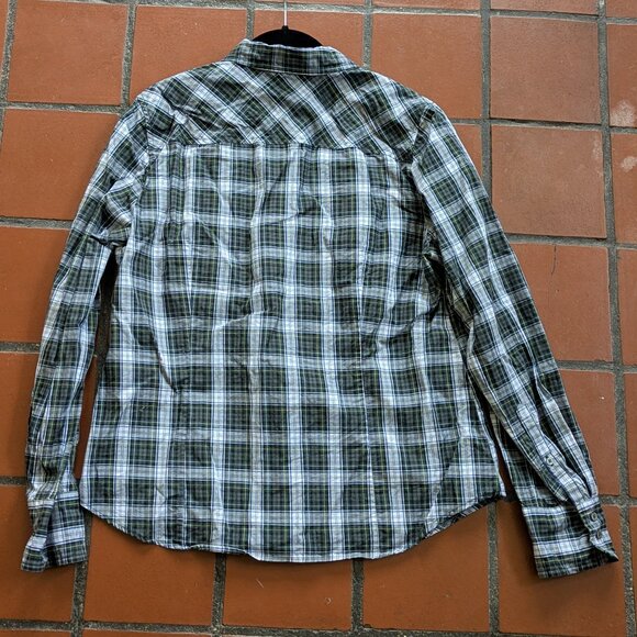 J Crew Plaid long sleeved button up shirt Size 14 - Picture 2 of 14